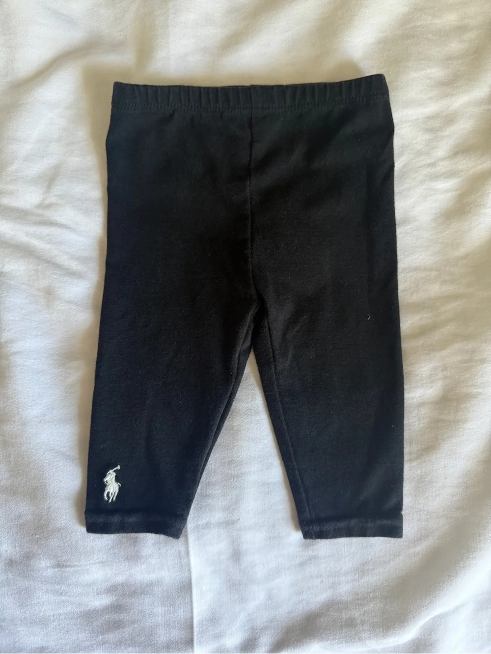 BUNDLE Ralph Lauren Baby Cotton Leggings – Pink, Navy & Black